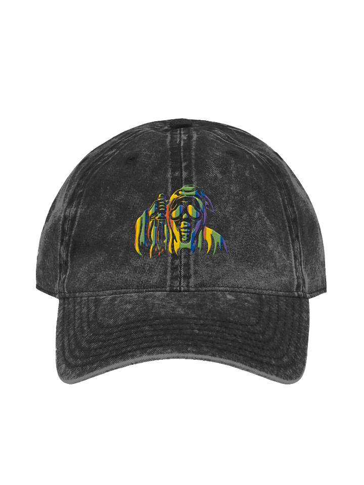 Rainbow Ghost AIM Distressed Hat product image (1)