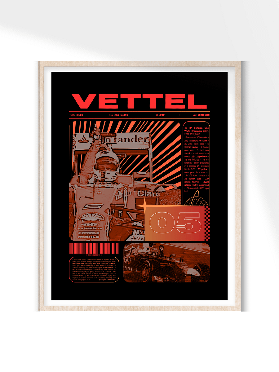 Sebastian Vettel 05 | Printable Posters (Set of 4) product image (2)