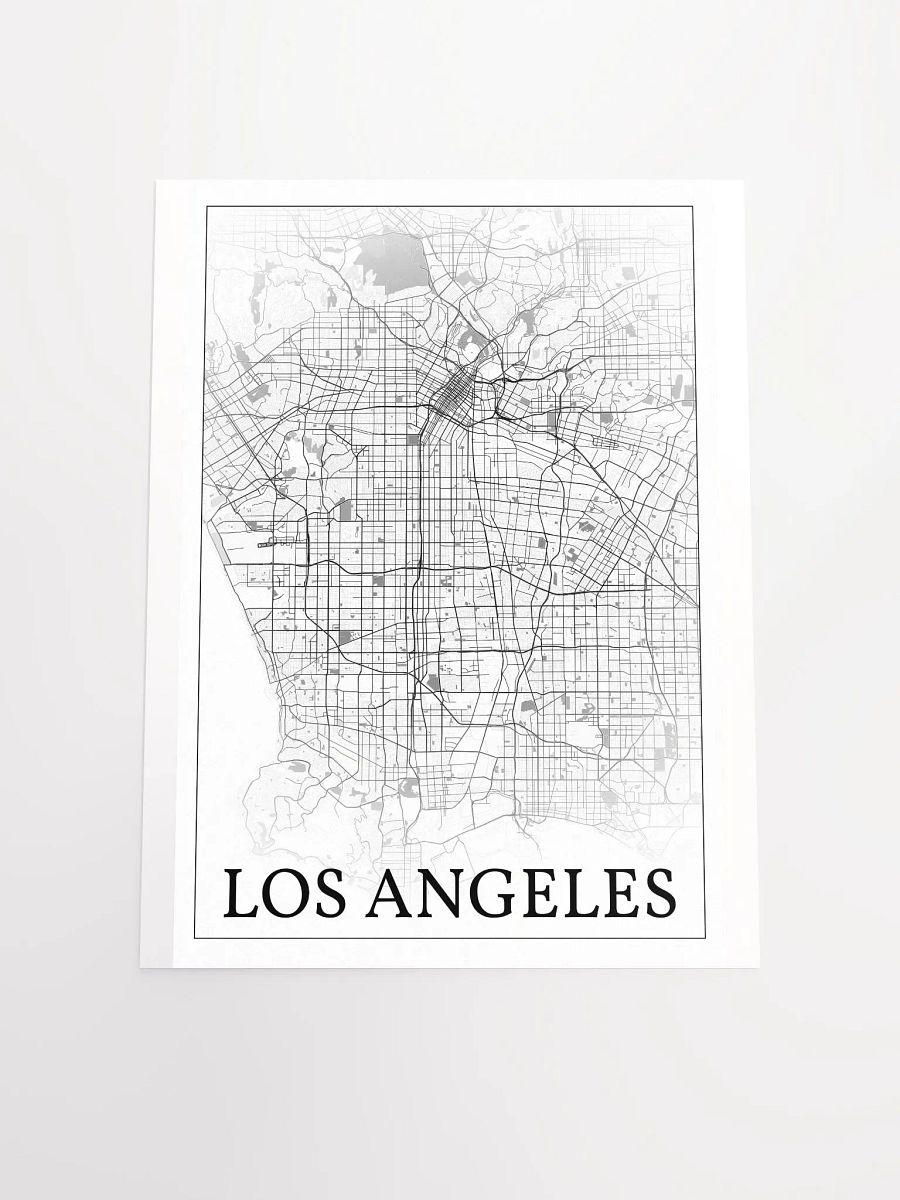 Los Angeles, California, USA, city map print product image (16)