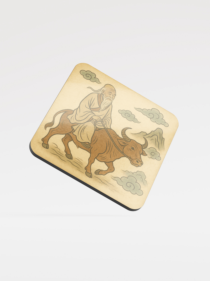 Laozi on Ox Cork Coaster product image (1)