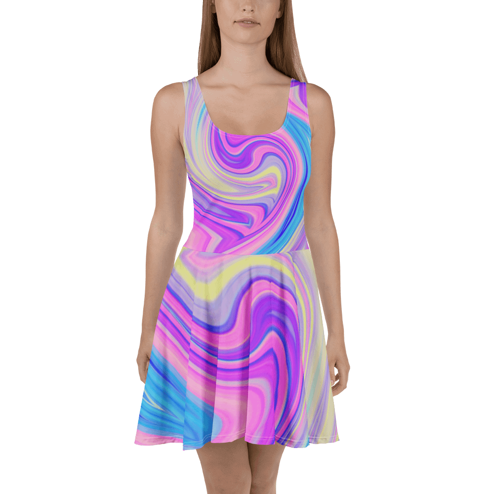 Impressive Waves Skater Dress product image (2)