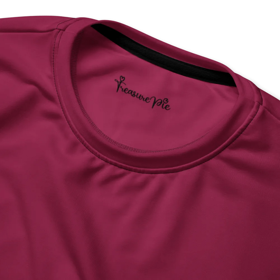 Plain Dark Red True Summer Unisex Recycled Polyester Heavyweight Premium Sweatshirt by Treasure Pie product image (4)