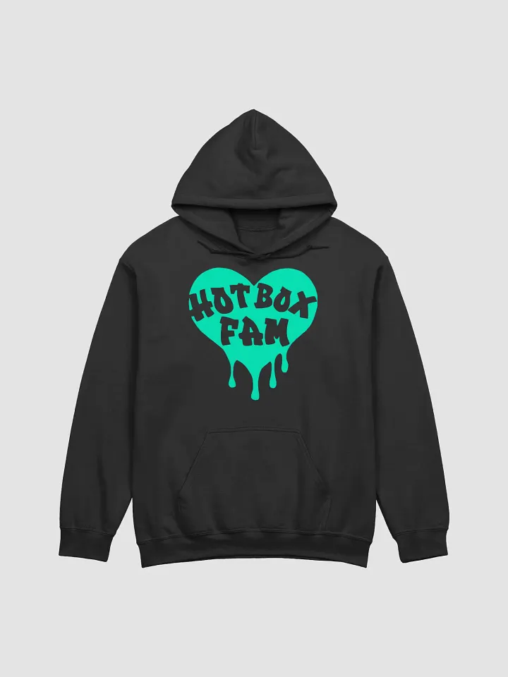 UNISEX HOT BOX FAM TRANSPARENT SEAFOAM GREEN LOGO HOODIE product image (1)
