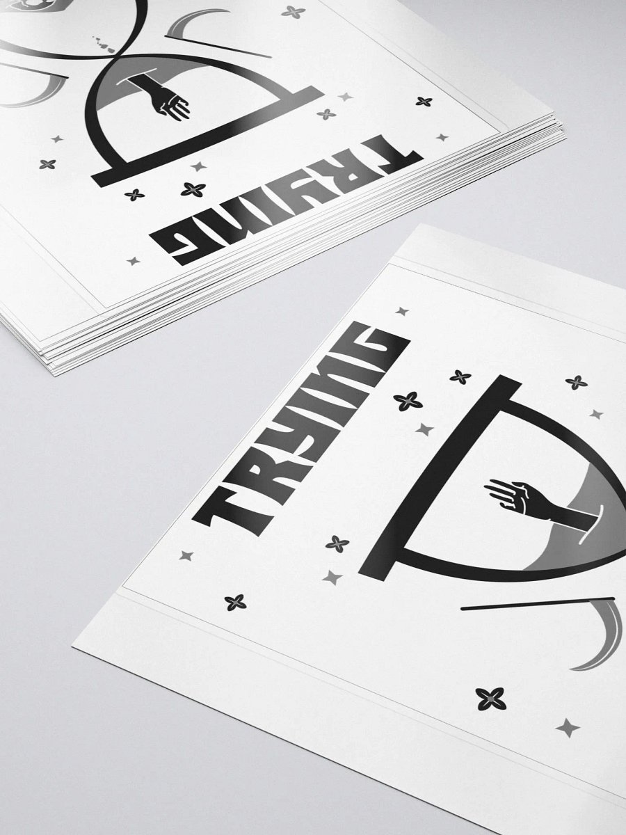 Trying Times bubble free stickers product image (6)