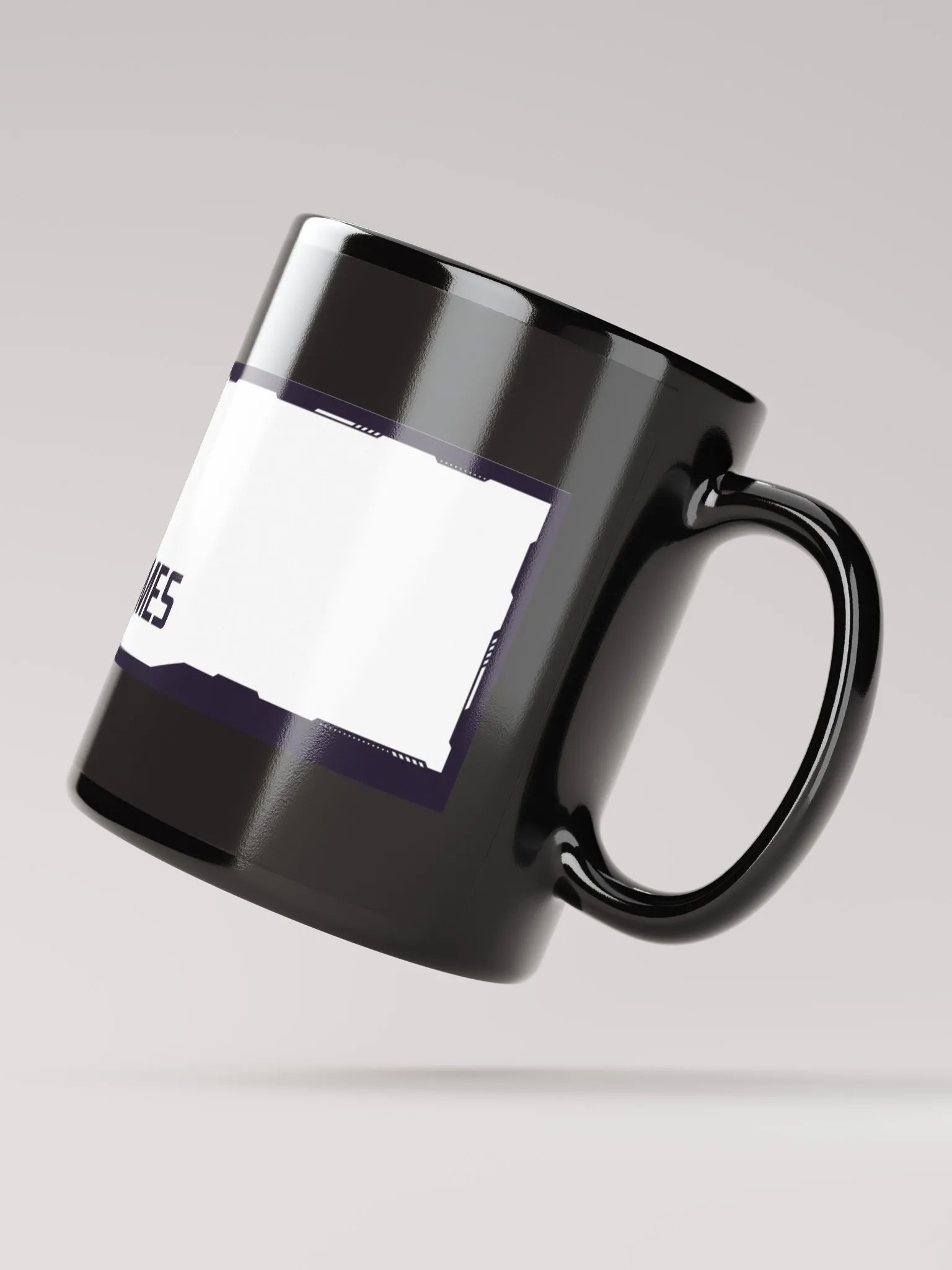 LNLG -Skull Emblem Black Glossy Mug product image (3)