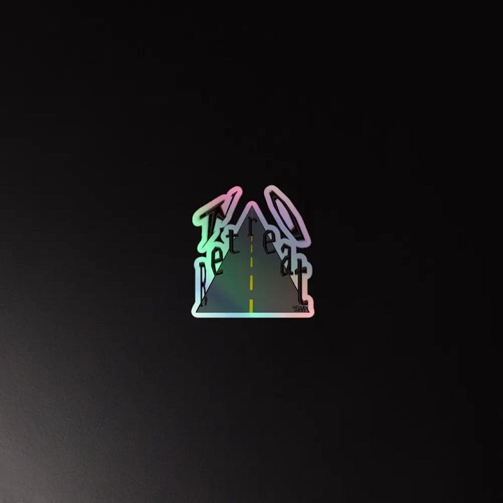 No Retreat - Kiss-Cut Holographic Sticker product image (2)