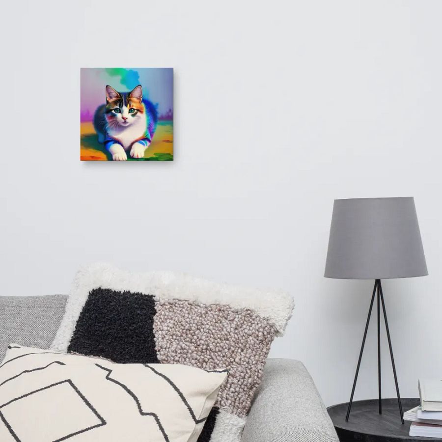 Cute Cat Digital Painting - v11 product image (10)