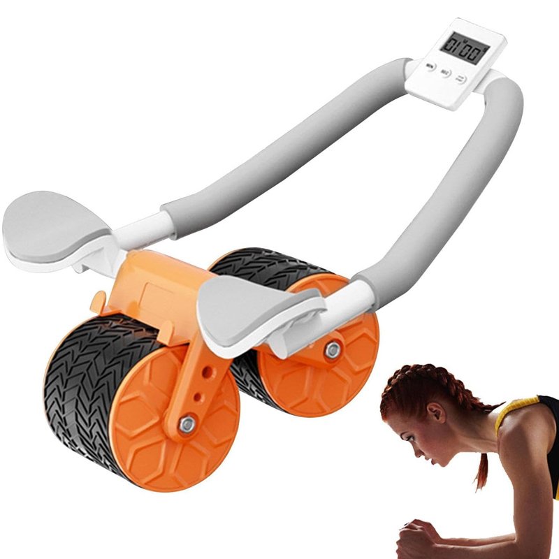 Ab Wheel Roller with Timer Exercise Equipment Automatic Rebound Workout Machine product image (5)