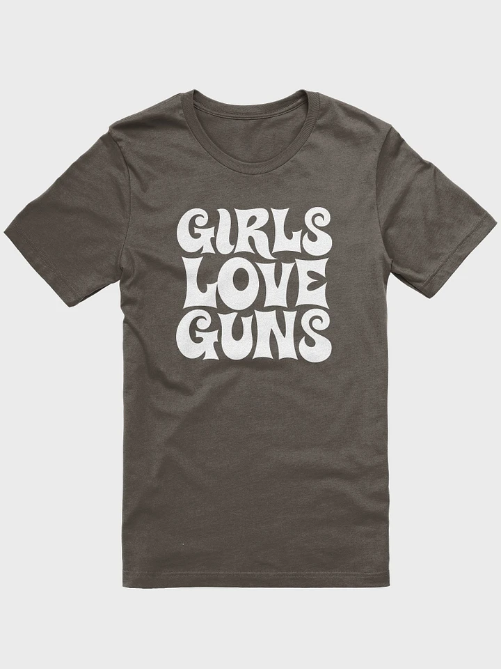 Girls Love Guns (White) Bella+Canvas Supersoft T-Shirt product image (12)
