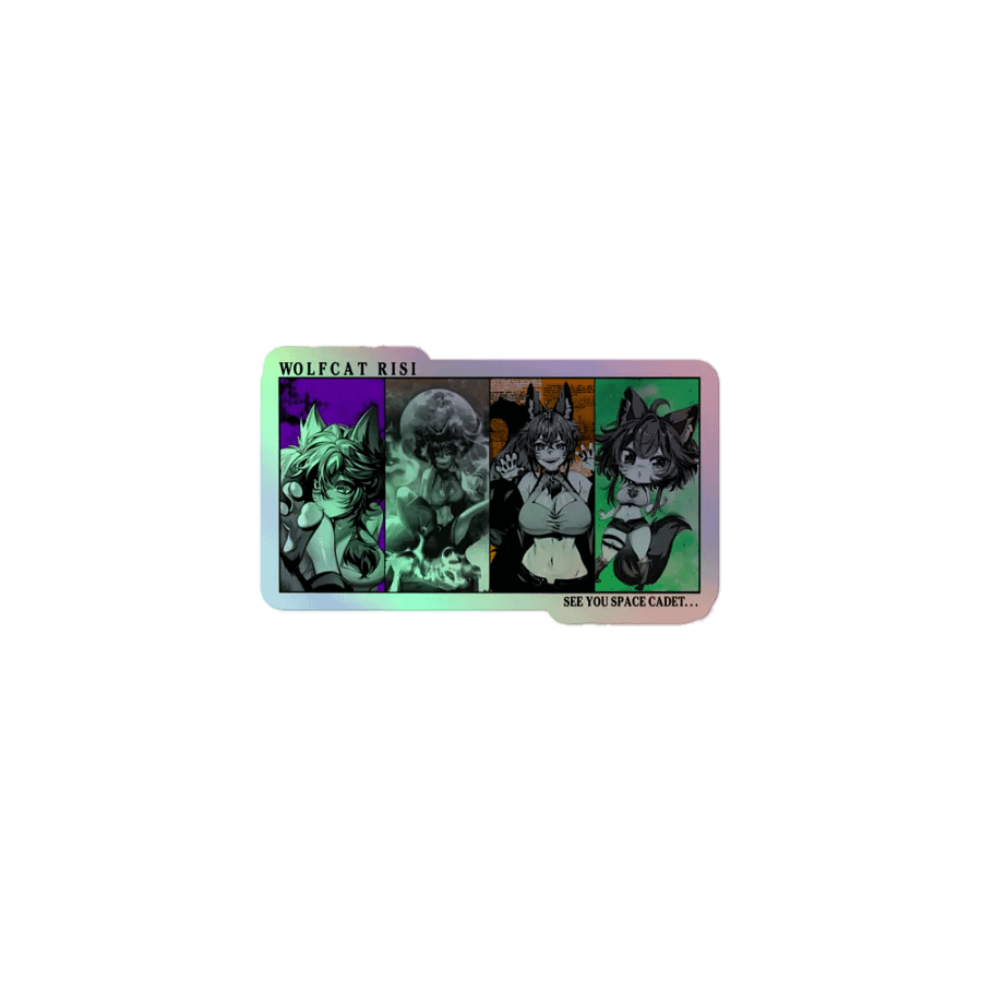 WolfcatRisi Space Cadet Holographic Sticker product image (1)