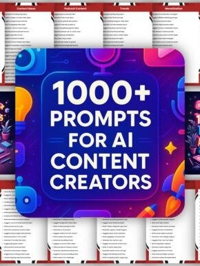 1000+ Prompts for AI Content Creators product image (1)