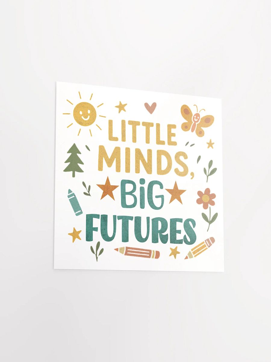 Little Minds Big Futures Poster – Retro Classroom Wall Art for Teachers product image (11)