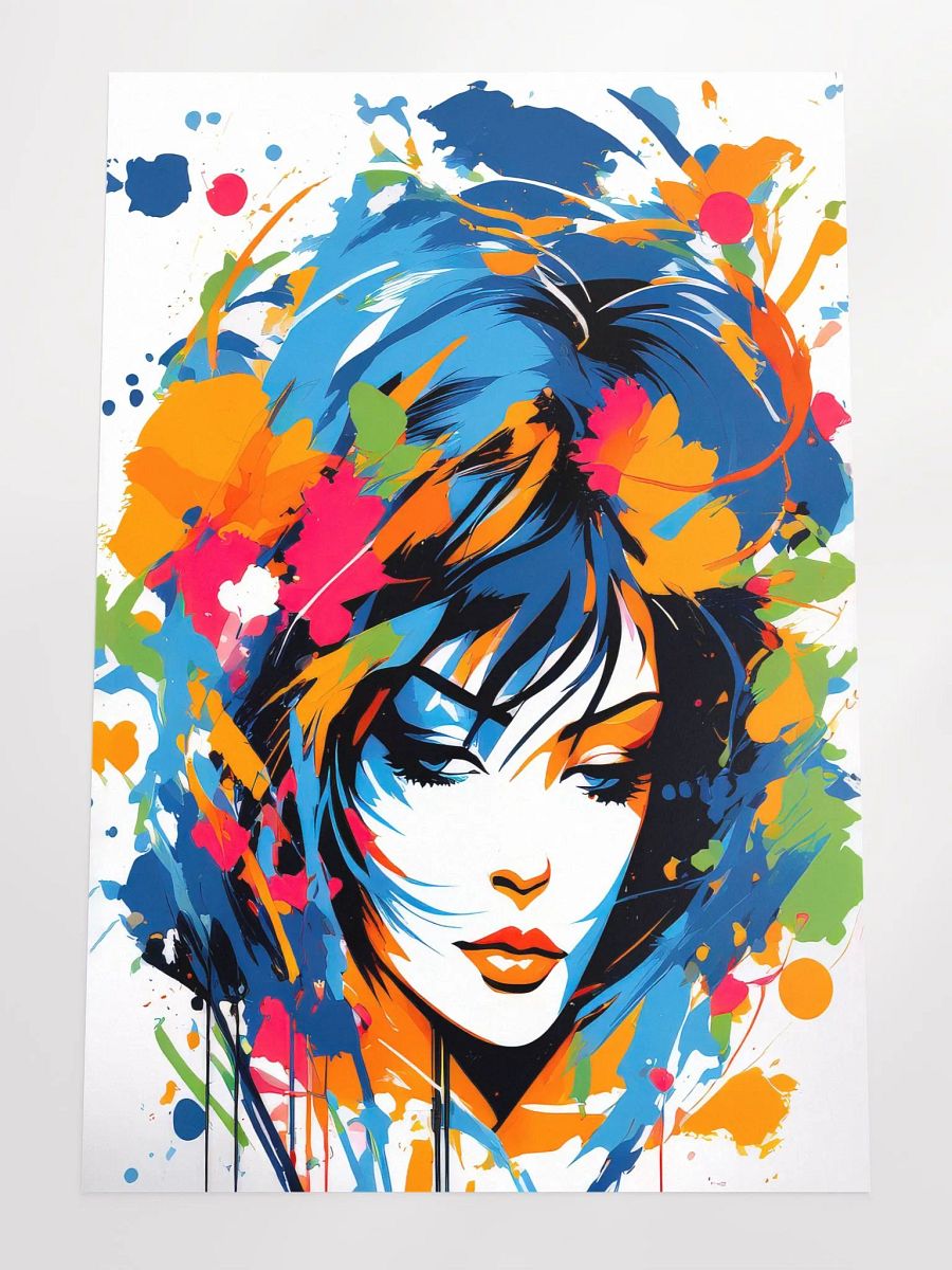 Abstract Woman v12 - Vintage Style Poster - Girly - Large 24x36 Inches product image (4)