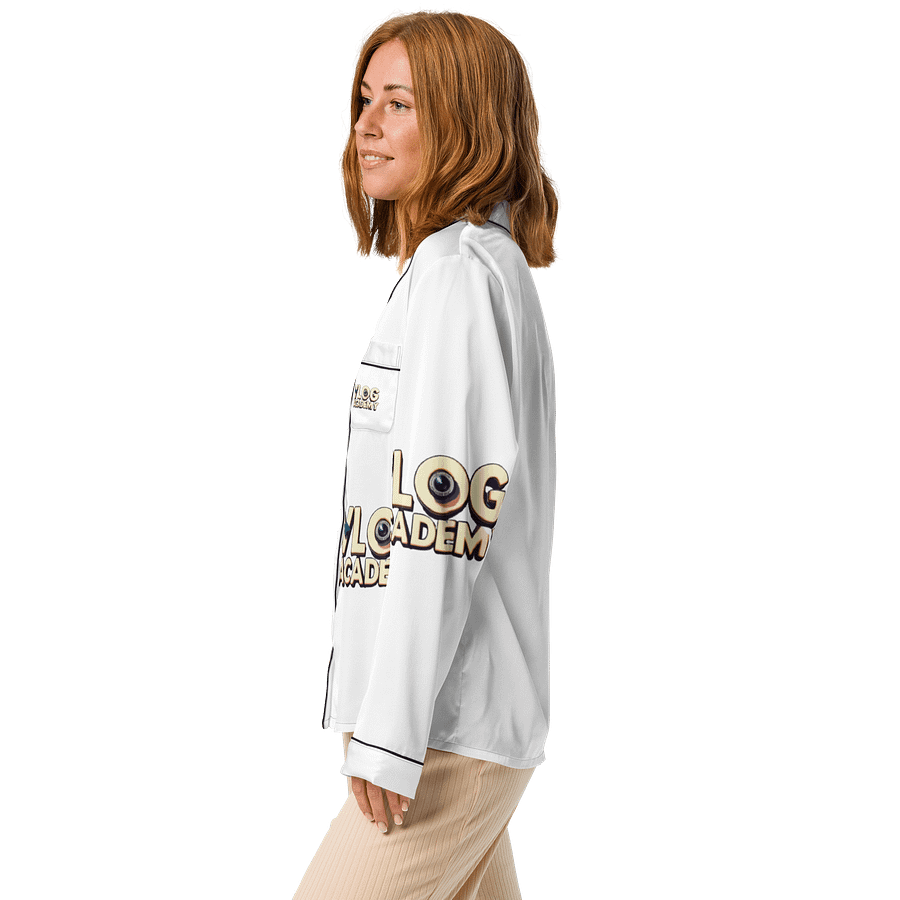 Vlog Academy All-Over Print Women's Long Sleeve Pajama Top product image (4)