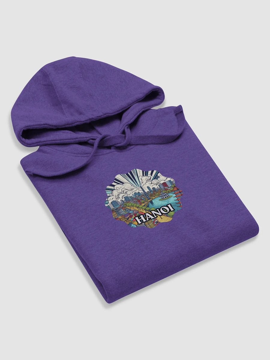 Cotton Heritage Unisex Premium Hoodie | AI Design Hanoi city Vietnam product image (6)