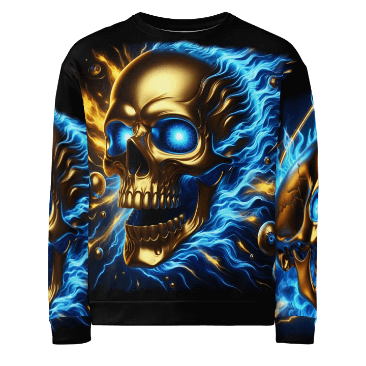 Golden Glow Skull - Unisex Sweatshirt #9 product image (1)