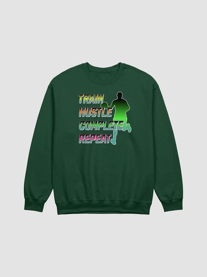 Train Hustle Complete Repeat Basketball Gradient Silhouette Sweatshirt product image (1)