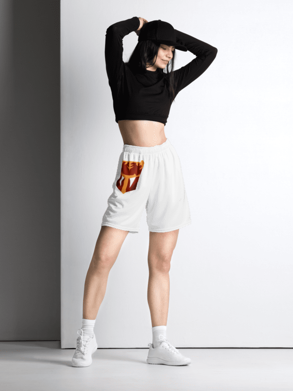 Red Robot Unisex Athletic Shorts product image (2)