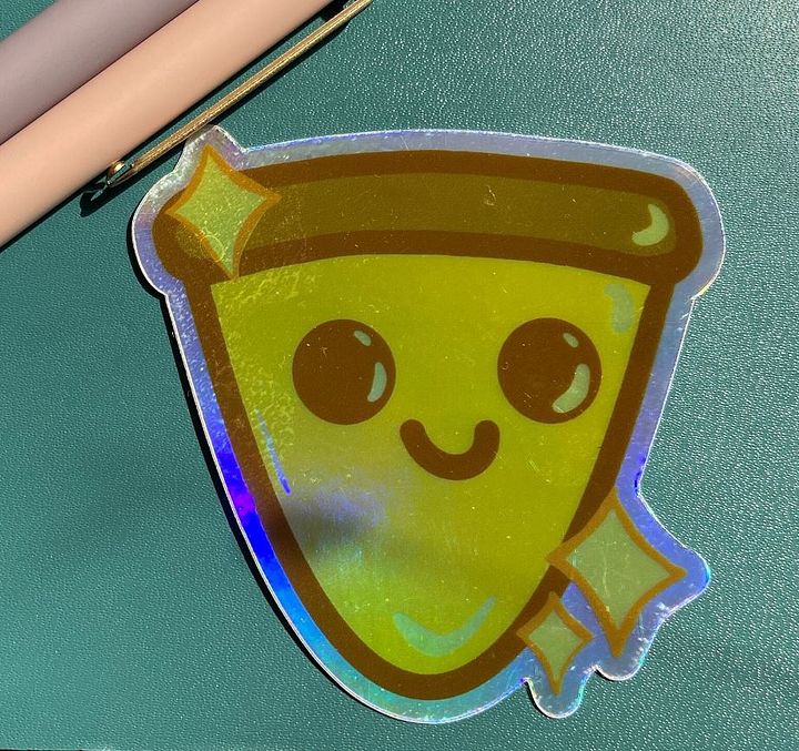 Holographic 1 Year Subscriber Badge Sticker product image (1)