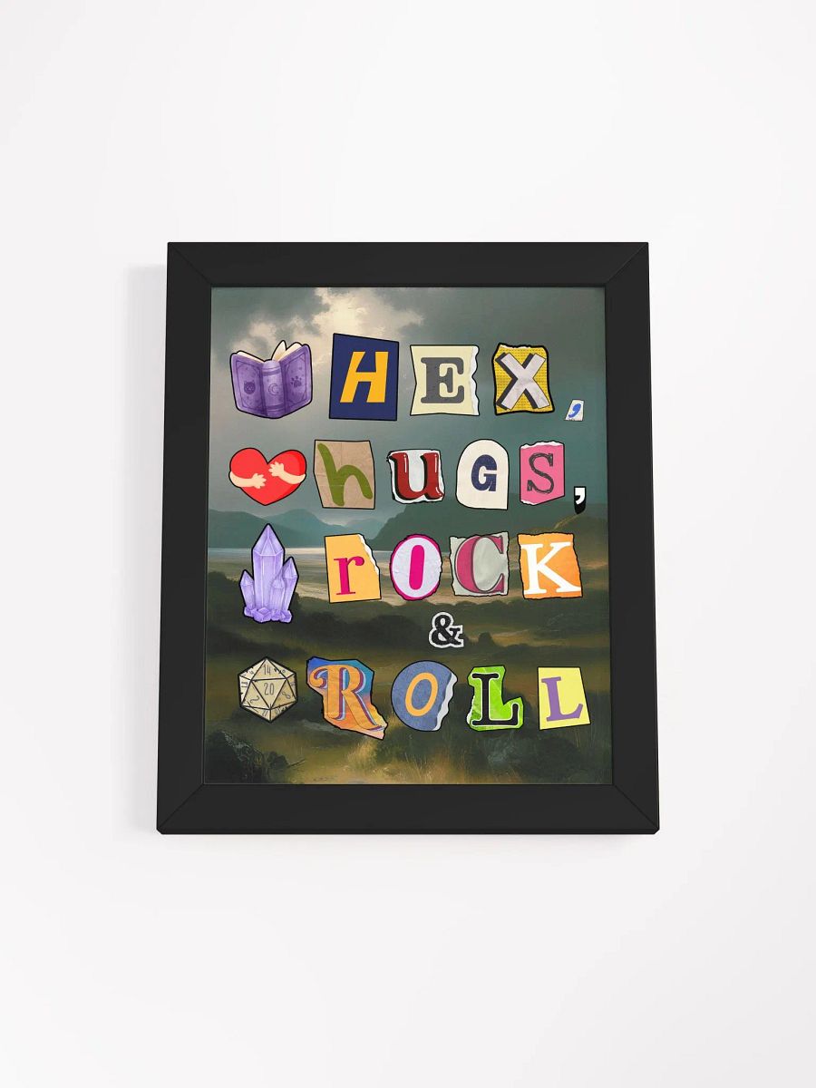 Hex, Hugs, Rock & Roll Framed Print product image (3)