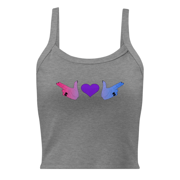 Finger Guns (bi flag) Crop Tank product image (1)