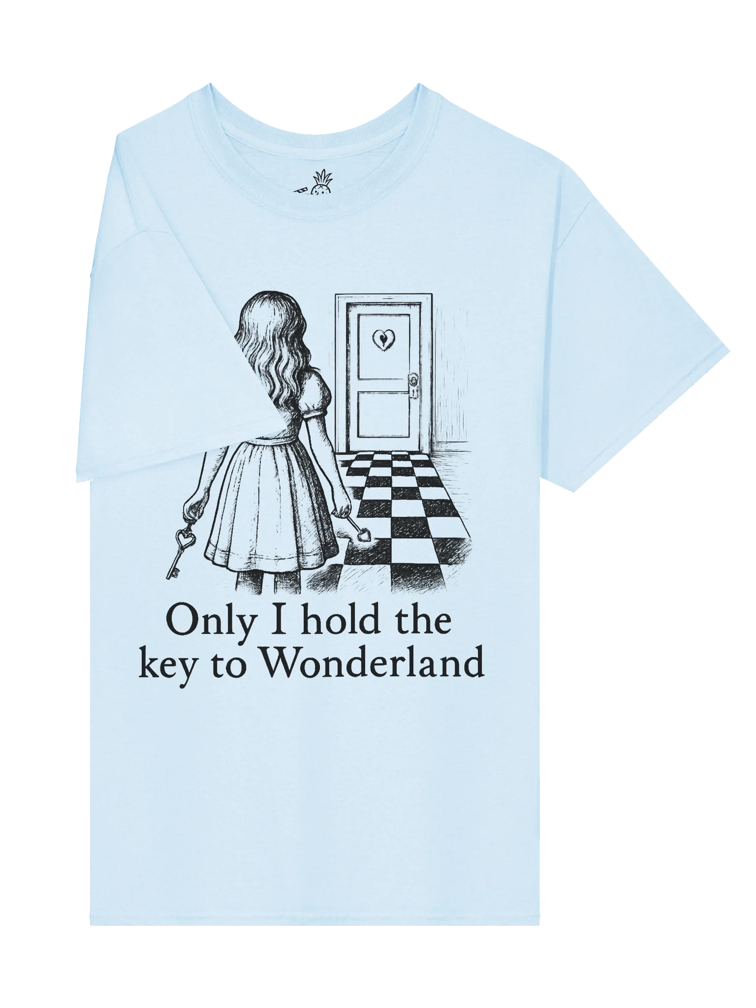 Golden Key Positive Self Affirmation Alice in Wonderland Boxy Fit Unisex T-Shirt product image (88)