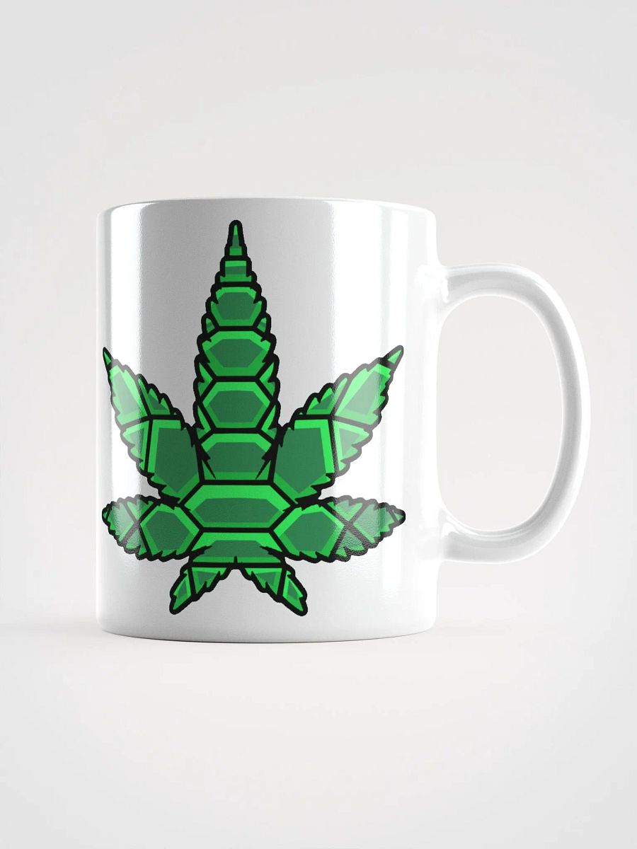 Leaf White Glossy Mug product image (4)