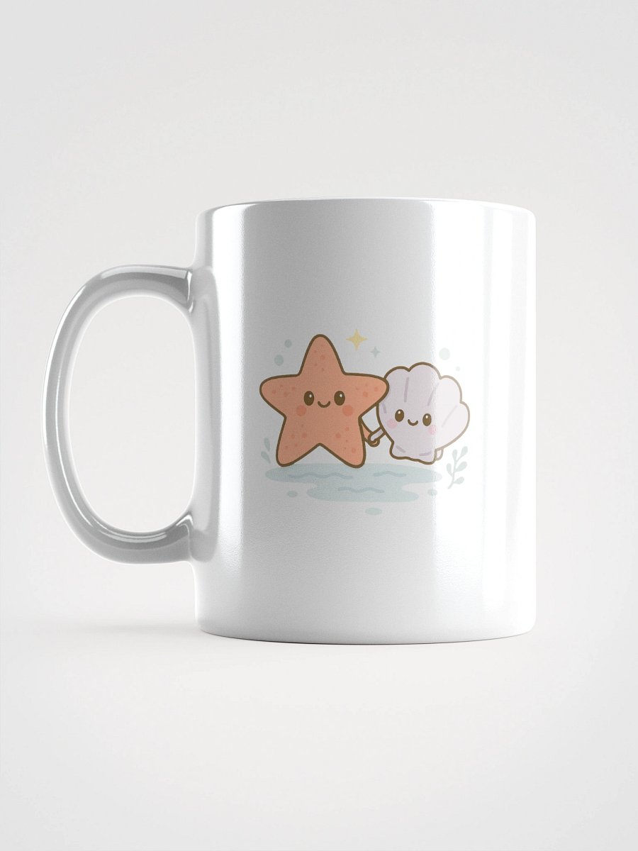 Starfish & Seashell White Glossy Mug product image (18)
