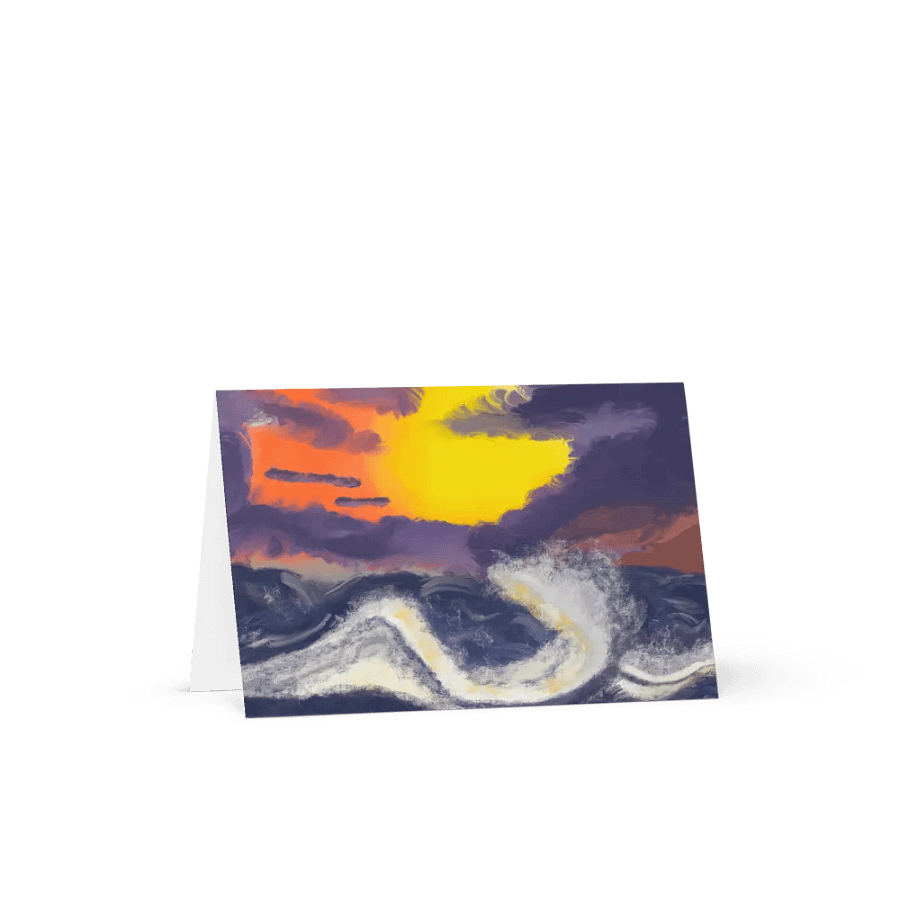 Sunset Ocean Card product image (3)