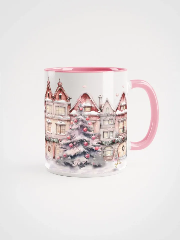 A Pink Christmas Ceramic Mug | The Night Before Christmas Ambiance | Holiday Drinkware product image (1)
