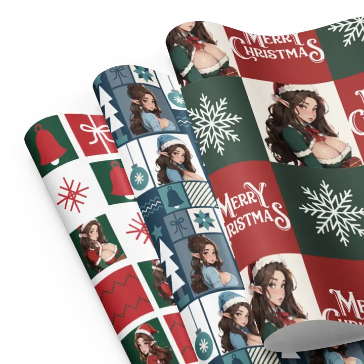 Spicy Christmas Elf Wrapping Paper product image (2)