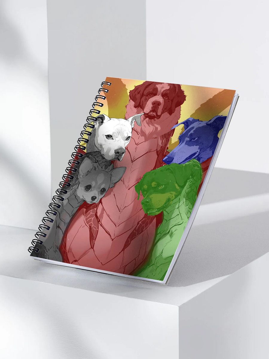 Toby the Mythical Canine Spiral Notebook product image (3)