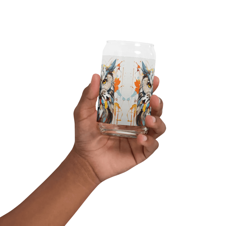Aurora Glance Owl Glass Can Sipper product image (4)