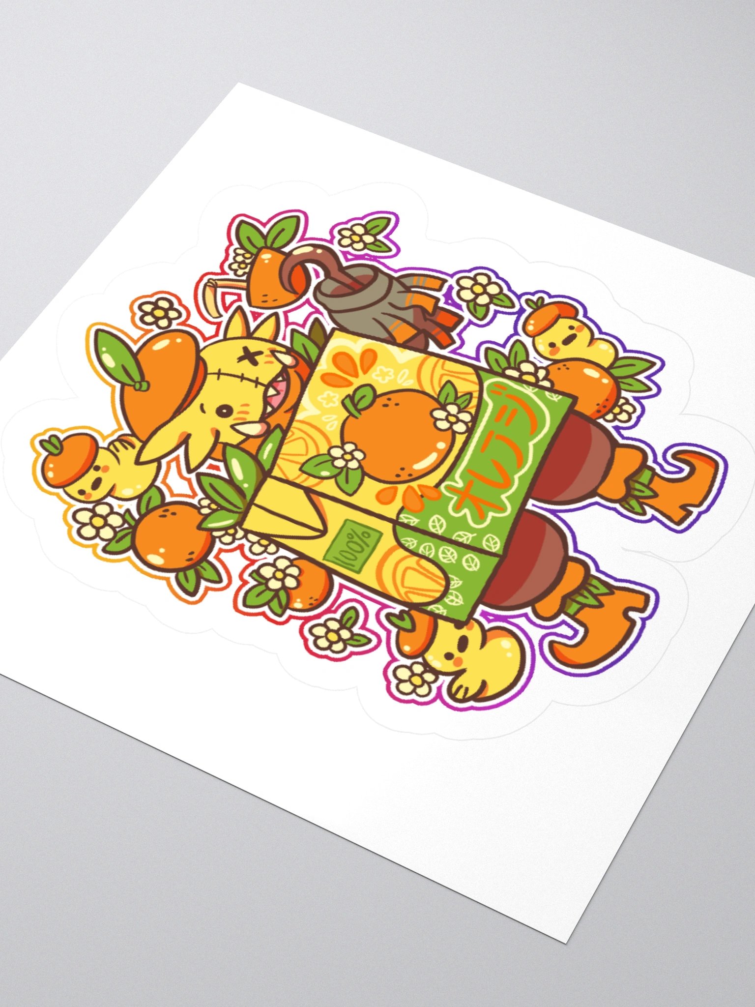 Orange Juice Box Sticker product image (3)