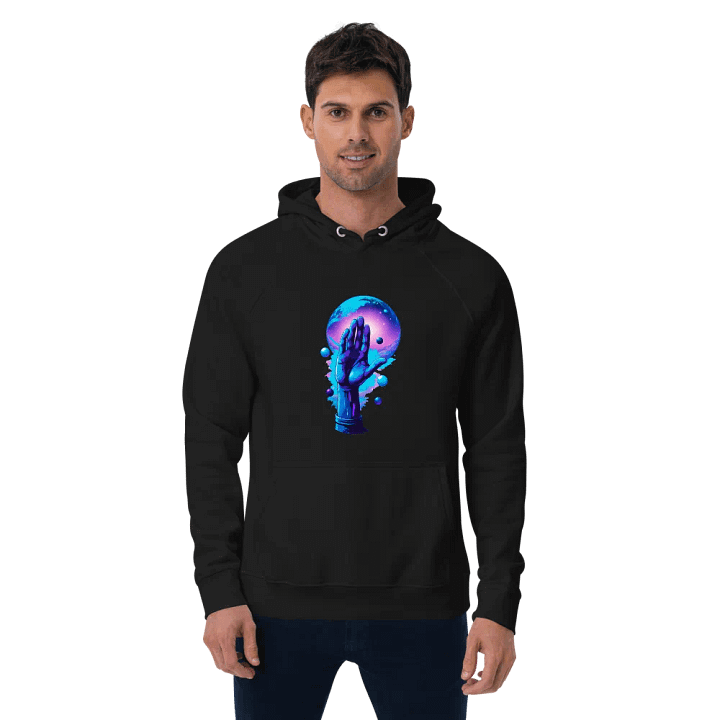[Hand of Mysteries 2] - Unisex Eco Raglan Hoodie product image (5)