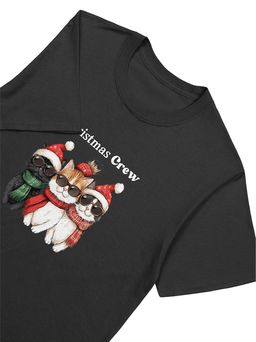 Santa Cats Christmas Crew Unisex T-Shirt product image (3)