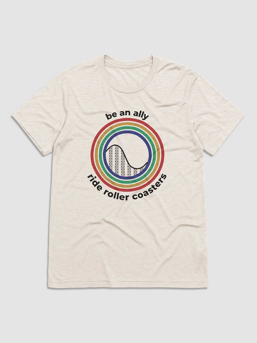 Be an Ally, Ride Rollercoasters (Light - Tri-Blend) product image (1)