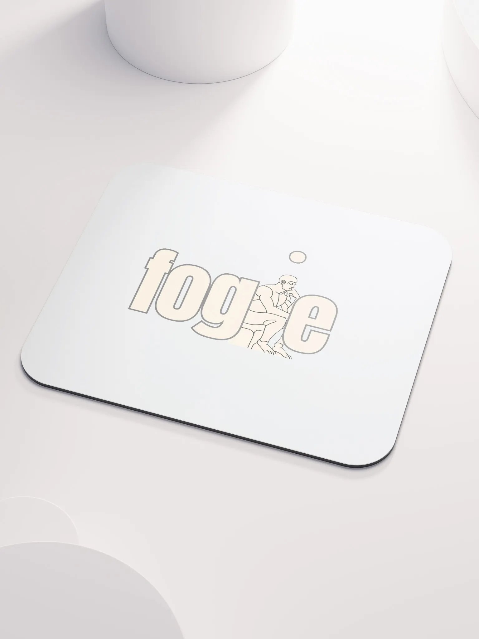 Contemplative Fogie Thinker Mouse Pad product image (3)