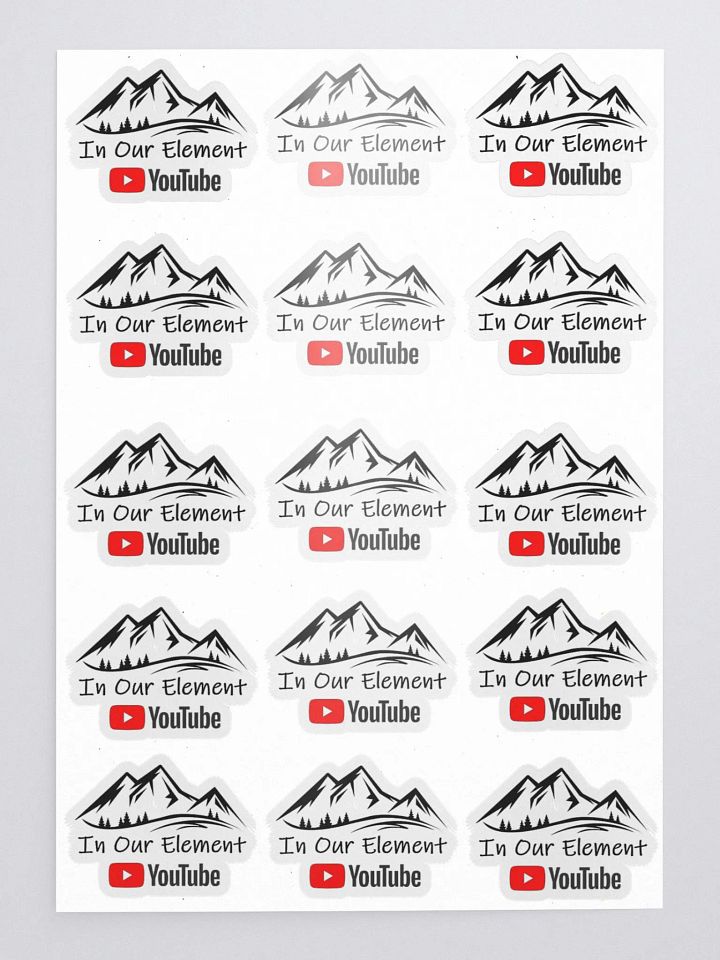 In Our Element / YouTube Decals X 15 (Small) product image (1)