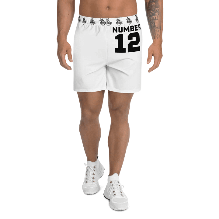 menace basketball shorts (white release) product image (1)