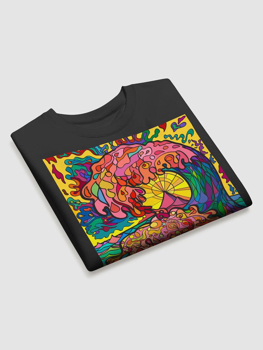 Vibrant Abstract Expression Sweatshirt - Sea Wave product image (31)