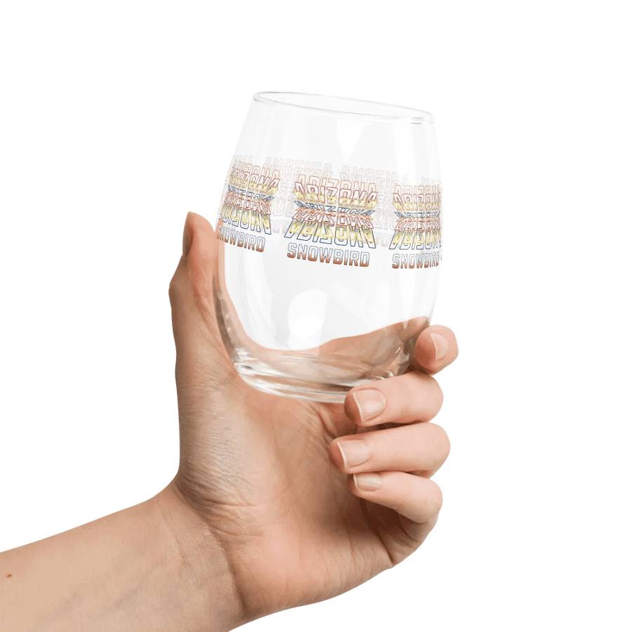 Arizona Snowbird Stemless Wine Glass product image (2)