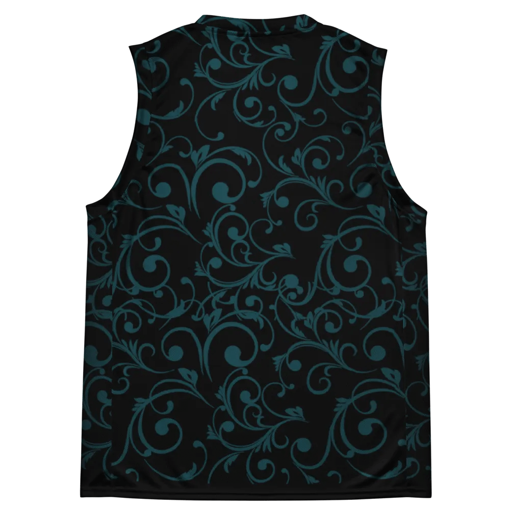 Dark Teal Basketball Jersey product image (10)