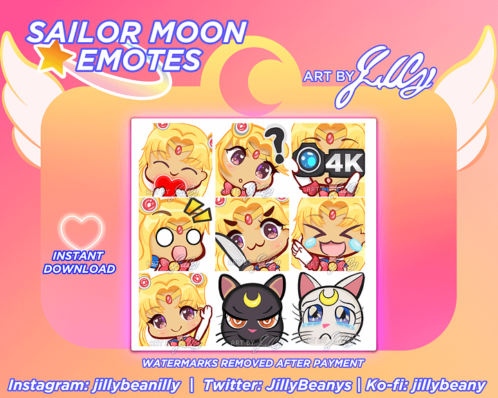 Sailor Moon Emotes product image (1)
