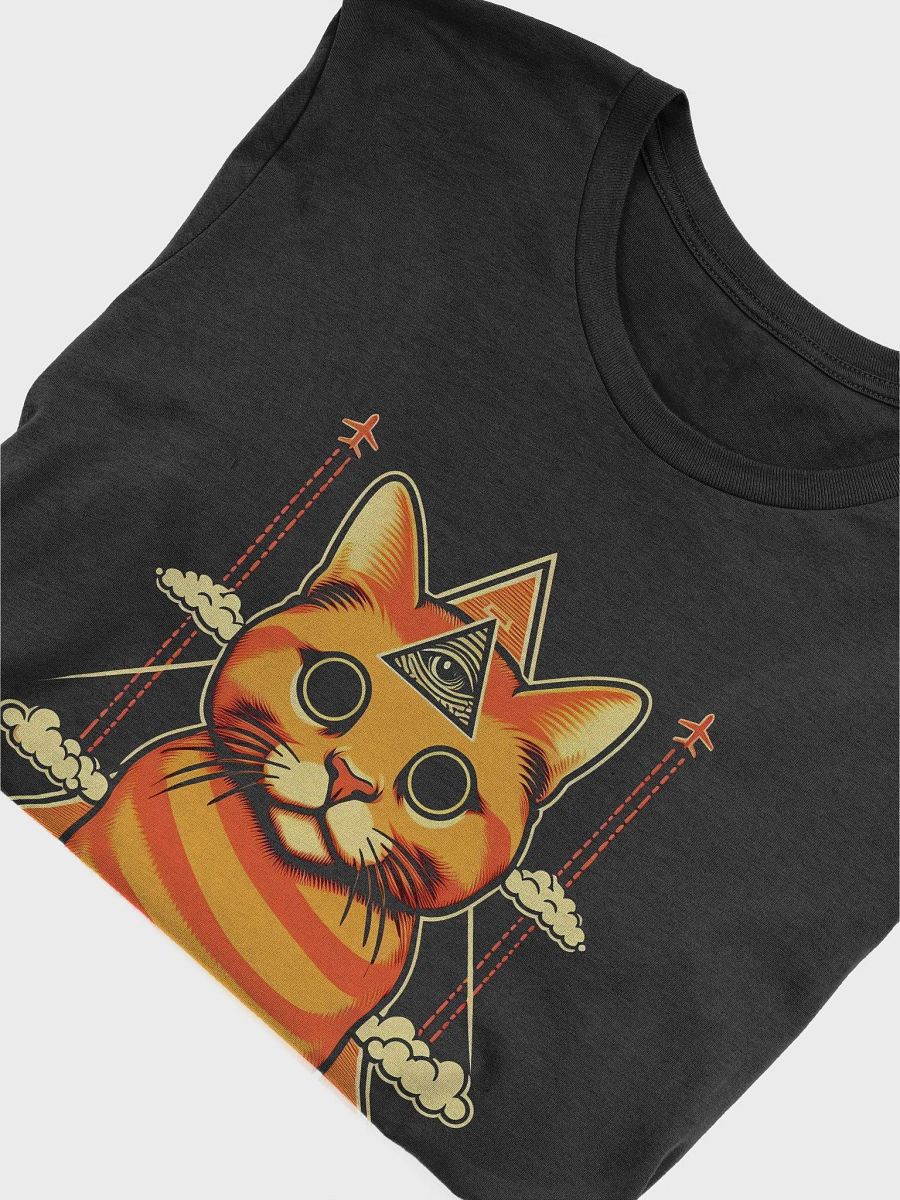 Illuminati Chemtrails Cat Tee - Dark Colors product image (34)