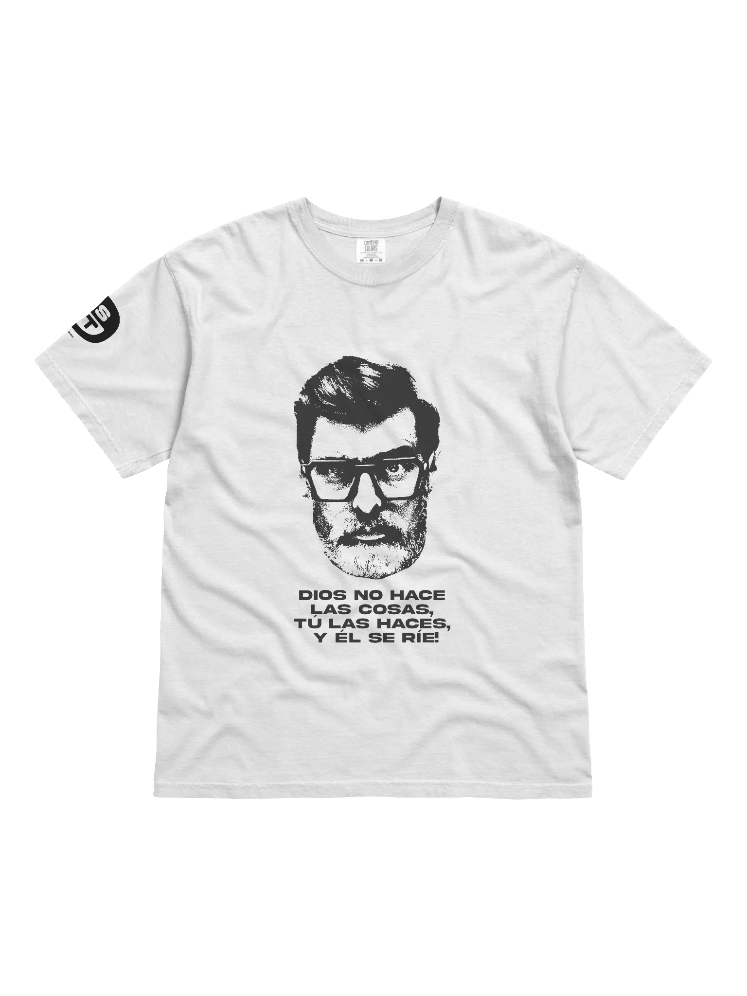 franela blanca Dios no hace las cosas product image (1)