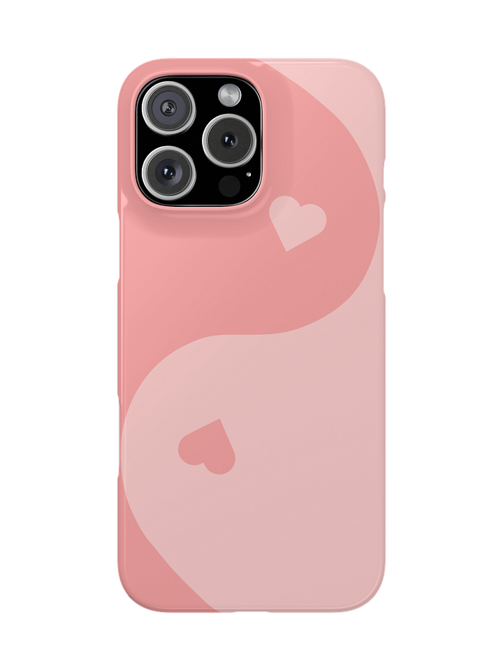 Baby Pink Yin Yang Heart iPhone Case product image (1)