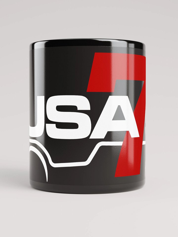 Black Mug with LARGE White & Red Logo product image (1)