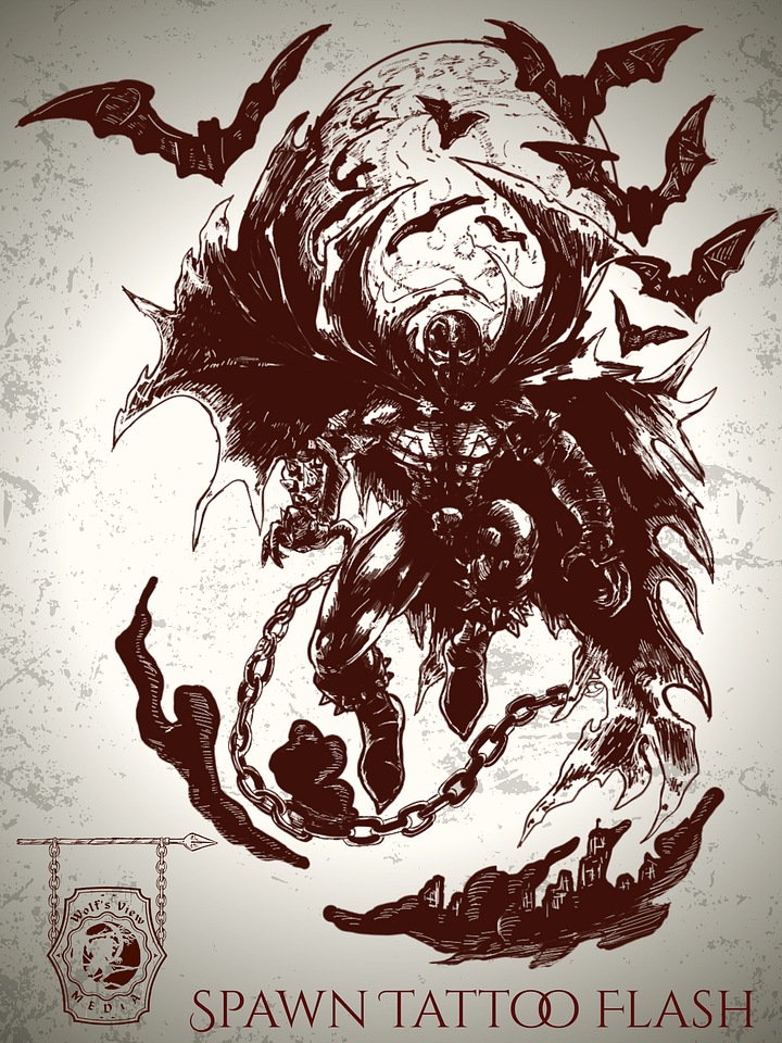 Tattoo Flash Series- Spawn- Digital Download product image (1)