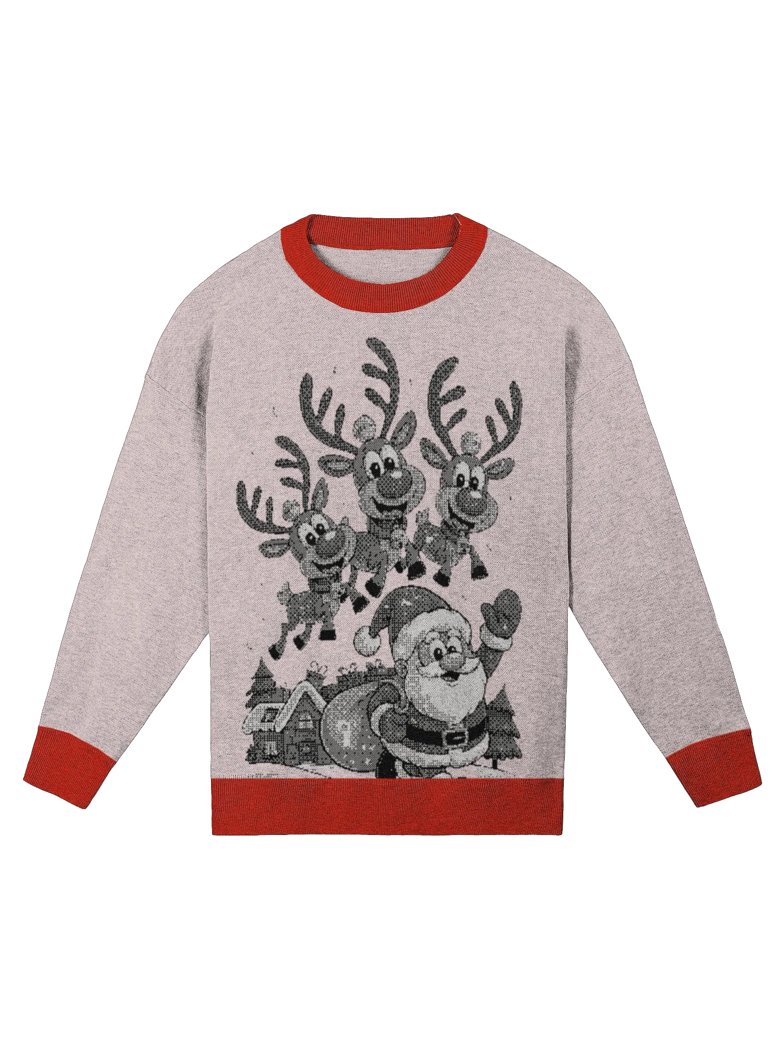 Santa Sleigh Relaxed Fit Crewneck Sweater product image (1)